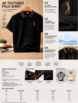 High-Quality Men'S Short Sleeve Collared Golf Polo Shirt