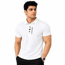 Breathable Solid Color Polo T ShirtPACK OF 5 ( WHITE | BLACK | PINK | GREY| PURPLE)