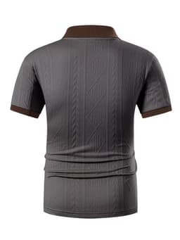 High-Quality Men'S Short Sleeve Collared Golf Polo Shirt