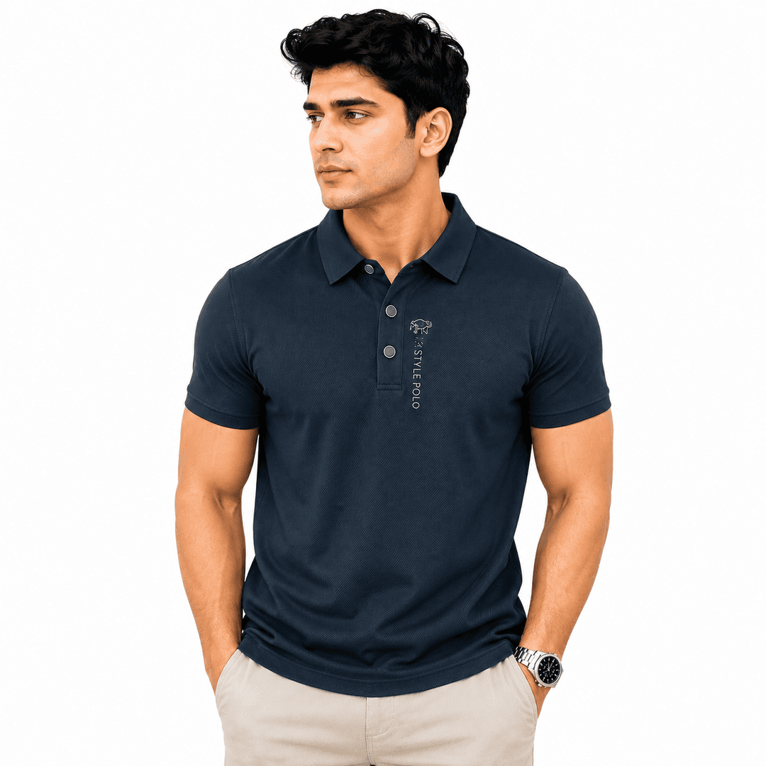 Breathable Solid Color Polo T ShirtPACK OF 5 ( WHITE | BLACK | PINK | GREY| PURPLE) gallery image 3